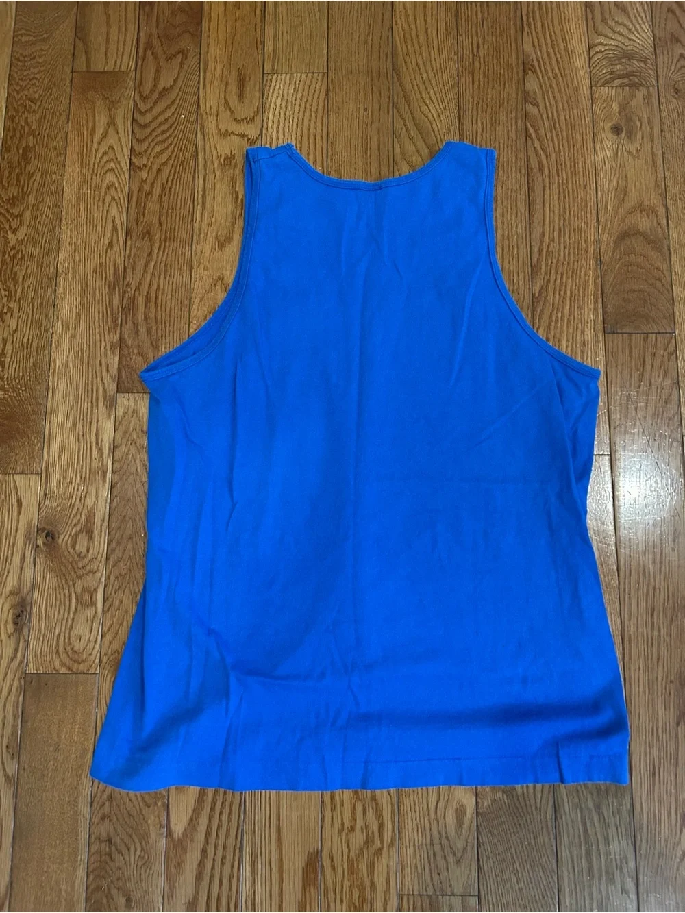 Vintage Fruit of the Loom Tank Top Men's XL Blue Turtle Graphic Print USA